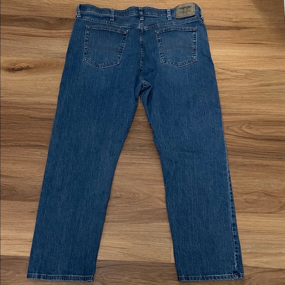 Wrangler Men's Comfort Waist Straight Blue Jeans Size 38x29 - Picture 4 of 6